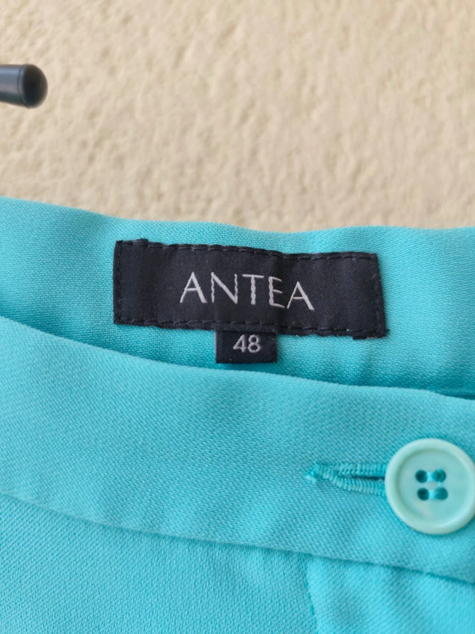 Pantalón ANTEA (El Corte Inglés) turquesa T48, pinzas – photo 3